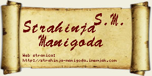 Strahinja Manigoda vizit kartica